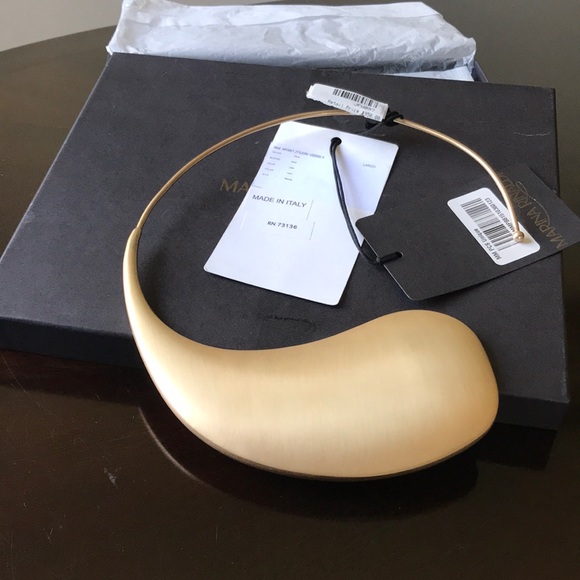 Marina Rinaldi brass half yin-yang golf necklace - Picture 4 of 8